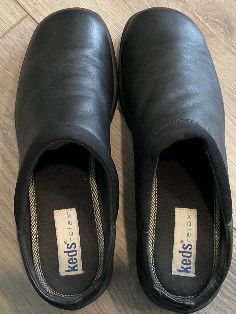 KEDS Black Leather Mules Size 9 - Picture 2 of 5